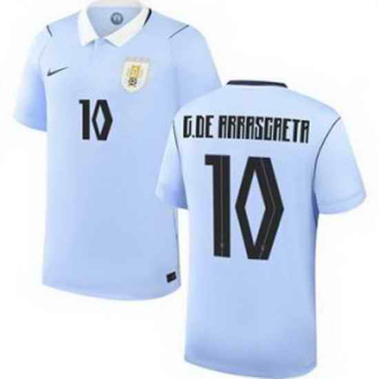 Youth 10 Uruguay Giorgian de Arrascaeta Away Replica Jersey World   1